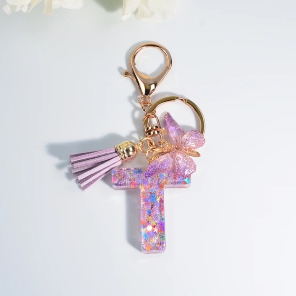 Letter  "T" Keychain